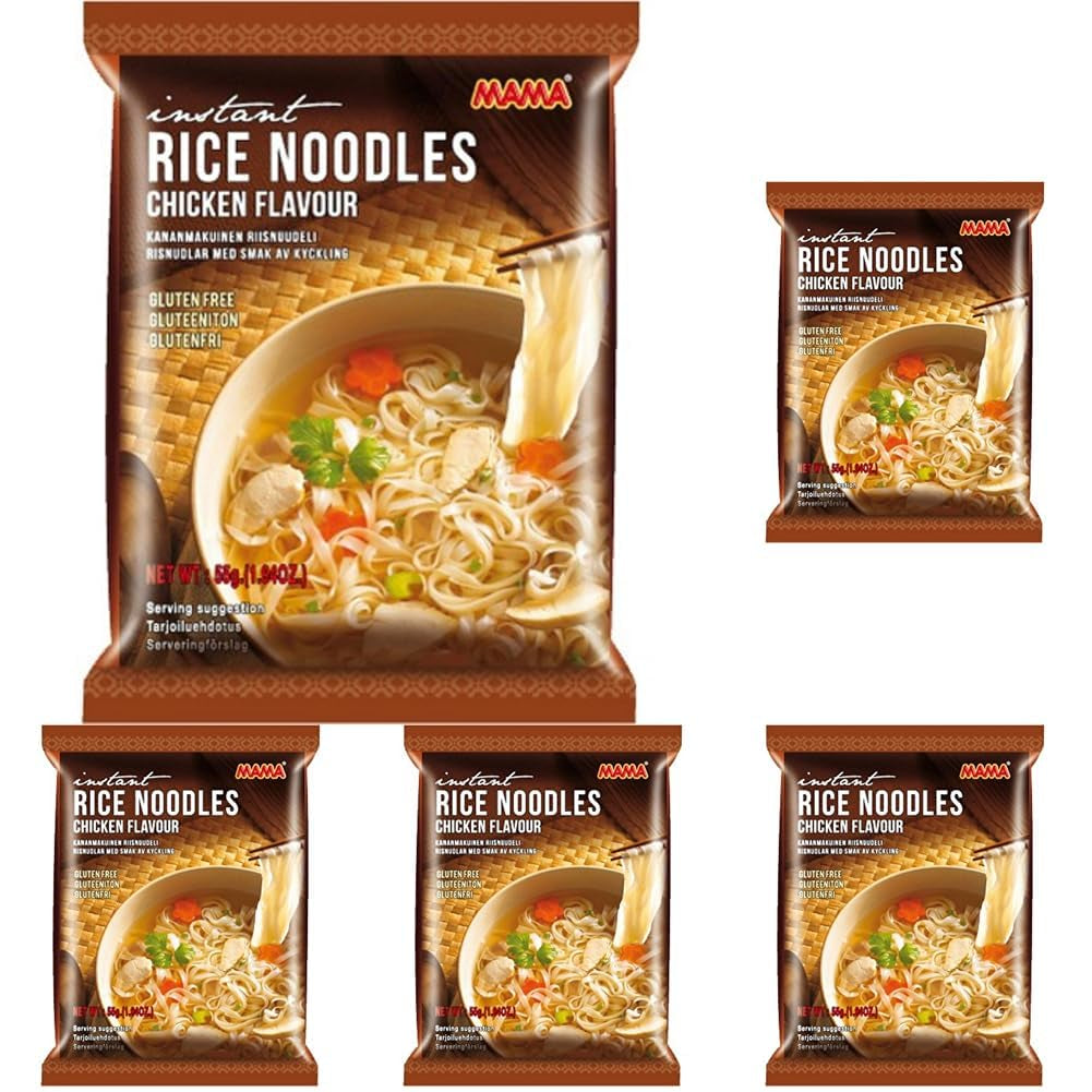 MAMA - Tazón de fideos de arroz instantáneo Pho Ga - (1 x 65 g)