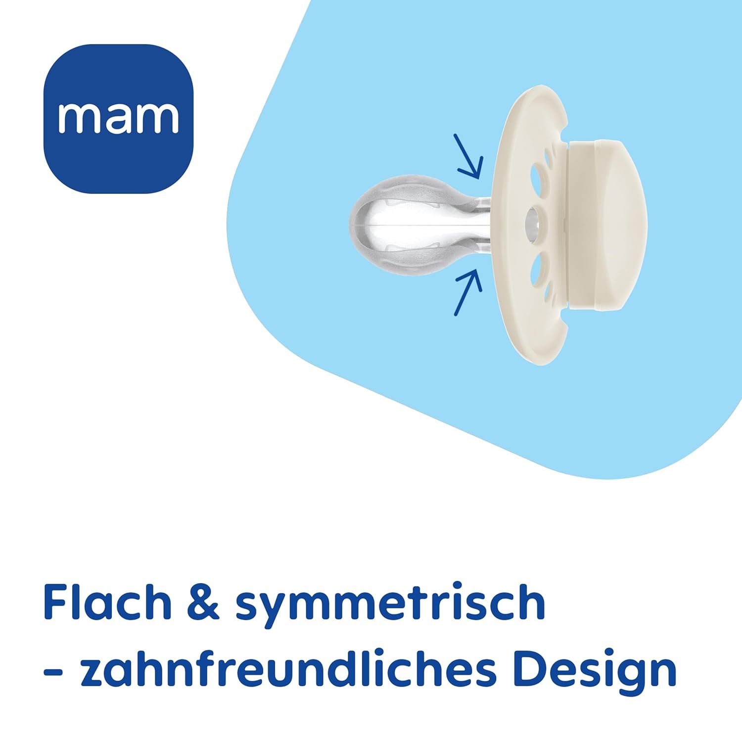 MAM Chupetes Originales, Pack de 2, Chupetes respetuosos con los dientes, fabricados con materiales sostenibles y bioregenerables, Tetinas de silicona MAM SkinSoft, con caja para chupete, 6-16 meses, Verde/Beige