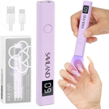 Saviland U V Lampe Für Gelnägel: Mini U V Lampe Für NägelSchützen Sie Die Haut Wiederaufladbar Klein LED Nagellack Trocknergerät Für Nagellack Aufbaugel Nail Tips Nagelkleber Geschenke para mujeres