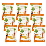 Chips de Frutas Bio "100% Fresa" Chips de Frutas Fresa Liofilizados (12 x 12g) y Nuevas Flips Crujientes de Maíz y Zanahoria Bio, Snack Bio, A partir de 1 año, (9 x 30g) 270g