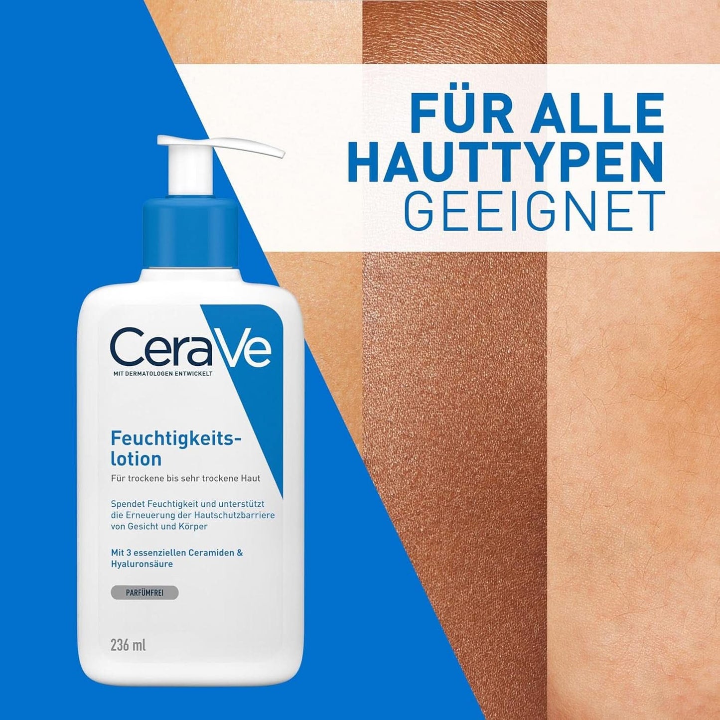 Cerave loción corporal con bomba dosificadora, indicada para dermatitis atópica y pieles secas o muy secas, 236 ml Cosmética y Belleza Naty Shop