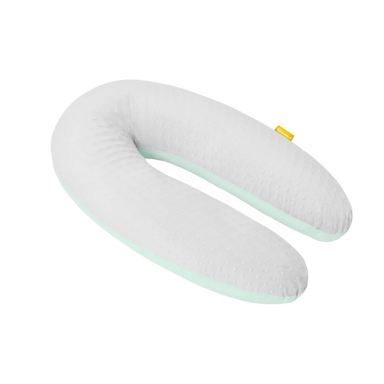 Badabulle Almohada de lactancia y almohada mullida para embarazo, 150 cm, incluye funda, forma ergonómica Accesorios Alimentación y Lactancia Bebe Naty Shop Fluffy