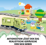 LEGO DUPLO Town Tren de aventuras interactivo, juego con luces y sonidos para juegos de rol, permite a niños de 2 años construir vías, juguete educativo preescolar 10427 Juegos de construcción Besuche den LEGO-Store