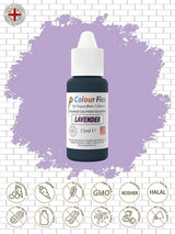 Sugarflair Colourflex Oil Based Food Coloring Lavanda, colorante alimentario líquido altamente concentrado para crema de mantequilla, chocolate, masa, fondant, glaseado y más - 15 ml