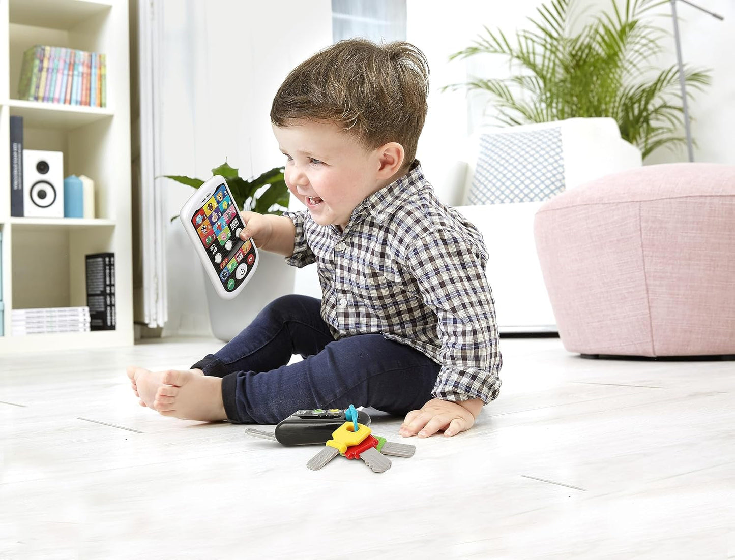 My Duo High-Tech Phone + Key: un teléfono y una llave muy realistas. - Juguete para múltiples proyectos de aprendizaje a partir de 12 meses Bebe Naty Shop Toys