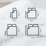 Edredón antialérgico Snuggledown Freshwash, 13,5 Tog Winter Warm, algodón, blanco, cama individual Edredones y edredones Naty Shop