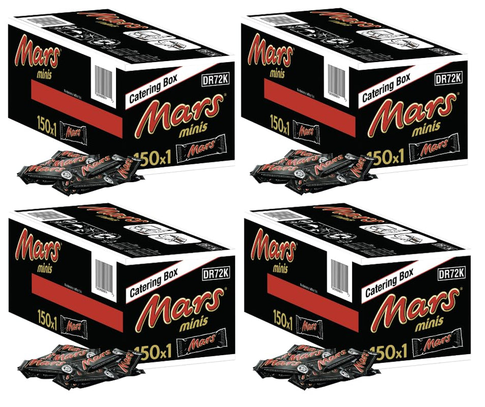 Barras de chocolate Mars Minis | Paquete de chocolate a granel | caramelo | 150x18g