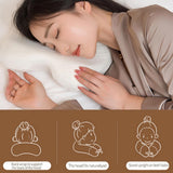 MINGZE Almohada de Espuma viscoelástica Multifuncional Almohada para el Cuello Espuma, Almohada para el Cuello en Forma de U con Lazo, Almohada para Dormir de Rebote Lento Almohada de presión de Rebote, Almohada Seda de Hielo