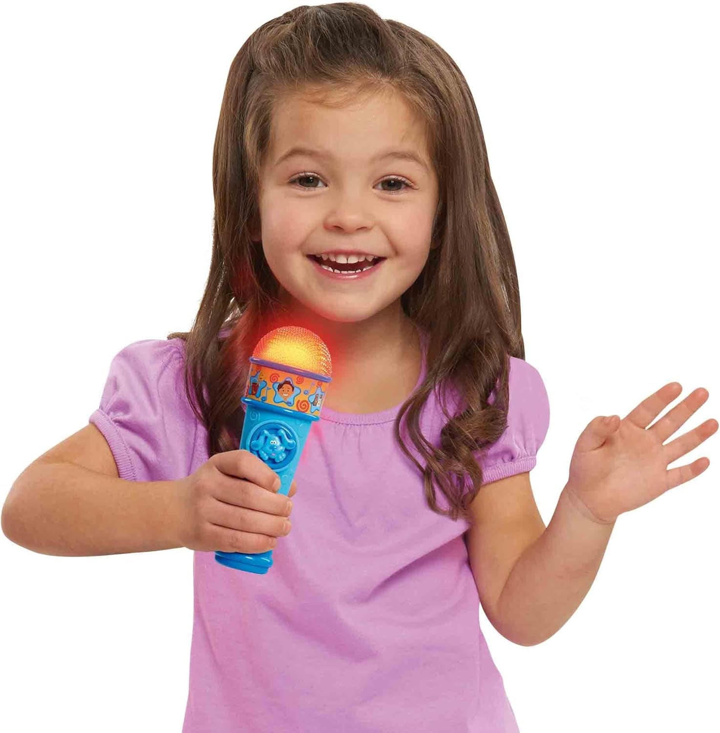 Azul y Puntas Micrófono Azul Blues Clues Juguete para Perros de Dibujos Animados para Niños y Niñas a Partir de 3 Años Multicolor Juguetes para Bebés Naty Shop