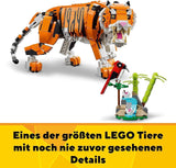 LEGO 31129 Creator Majestic Tigre, Panda o Pez Juego de figuras de animales 3 en 1 Juguete para niños Niños y niñas Juegos de construcción de juguetes de construcción de animales Besuche den LEGO-Store