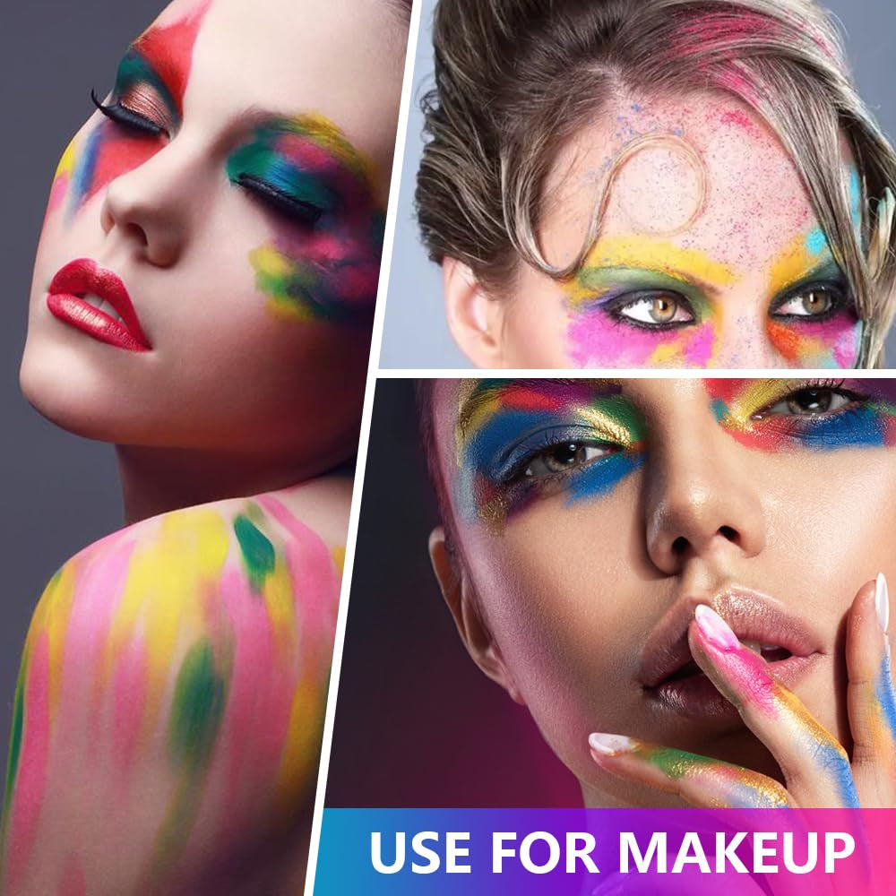 Pulverizador de pigmento de fósforo de neón para tapas de uñas - 12 colores Pulverizador de uñas con purpurina de neón Manicura Halloween Maquillaje de neón Decoración Nail Art Staub Pigment
