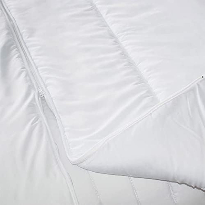 KSGB402460 Cama acolchada para 2 personas, fácilmente lavable, blanco, 220X240 cm Edredones y edredones Naty Shop