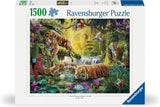 Ravensburger Puzzle 12000696 - Idilio ante el ojo del agua - Puzzle de 1500 piezas para adultos y niños mayores de 14 años, Puzzle con motivo de tigre Puzzle Naty Shop