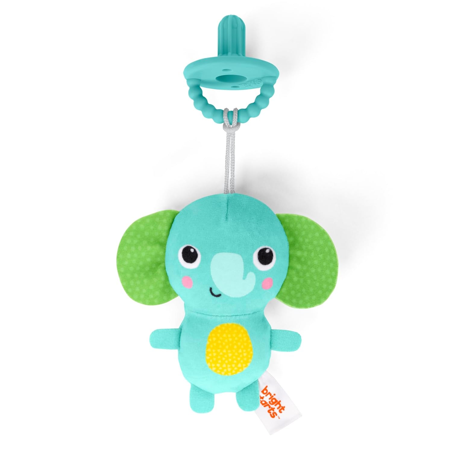 Bright Starts SootheMate Chupete de Peluche, Unicornio - Chupete desmontable con forma de chupete para recién nacidos y niños mayores