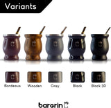 Juego de Té Mate - Taza Mate - Juego de Mate y Bombilla - Tazas de Té - Taza Mate Diseño Doble Pared - Juego de Tazas Yerba Mate