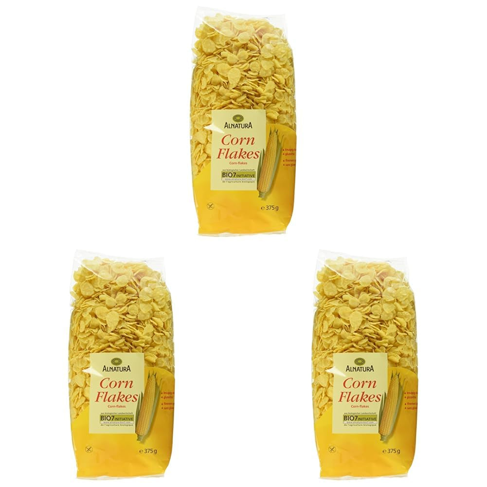 Copos de maíz ecológicos, sin gluten, 375 g