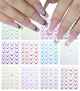 Lindas pegatinas de uñas para niños 20 hojas 3D pegatinas de uñas que brillan en la oscuridad flores coloridas decoraciones de uñas pegatinas autoadhesivas accesorios de decoración DIY