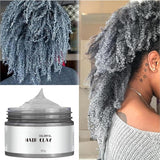 Tinte para cabello gris, tinte para cabello gris plateado, cera temporal para el cabello, unisex - cobertura de canas, nutritiva, crema, cera, 1 mililitro, 1ud Tinte para el cabello Naty Shop