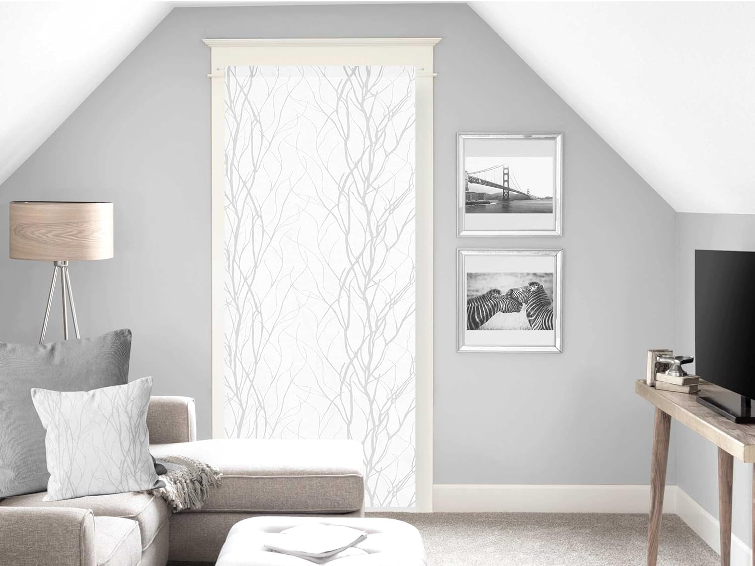 Soleil d'ocre liane bise-bise, poliéster, blanco, 70 x 200 cm Edredones y colchas naty shop blanco h200 x w70 cm (paquete de 1)
