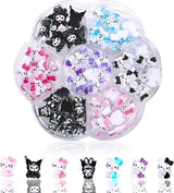 Pegatinas 3D para uñas de gato, purpurina para uñas, lentejuelas, pegatinas de resina para uñas, gemas para uñas, diamantes para decoración de uñas, incluida barra de cera para uñas con diamantes de imitación (gato colorido)