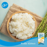 ARROZ Q | Weißer Klebreis Langkorn en Tailandia | Aromatisch mit klebriger Textur | Ideal para Currys, Sushi, Mochi o Arroz con Leche 1 x 1 kg