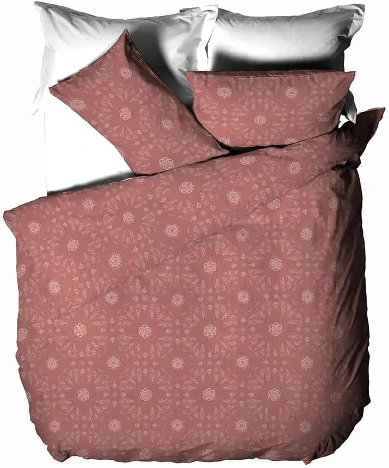 The Linen Yard Juego De Funda Nórdica Bohemia, Rojo, 260 X 220 Cm Edredones Y Edredones Naty Shop Cama Individual Arcilla Roja