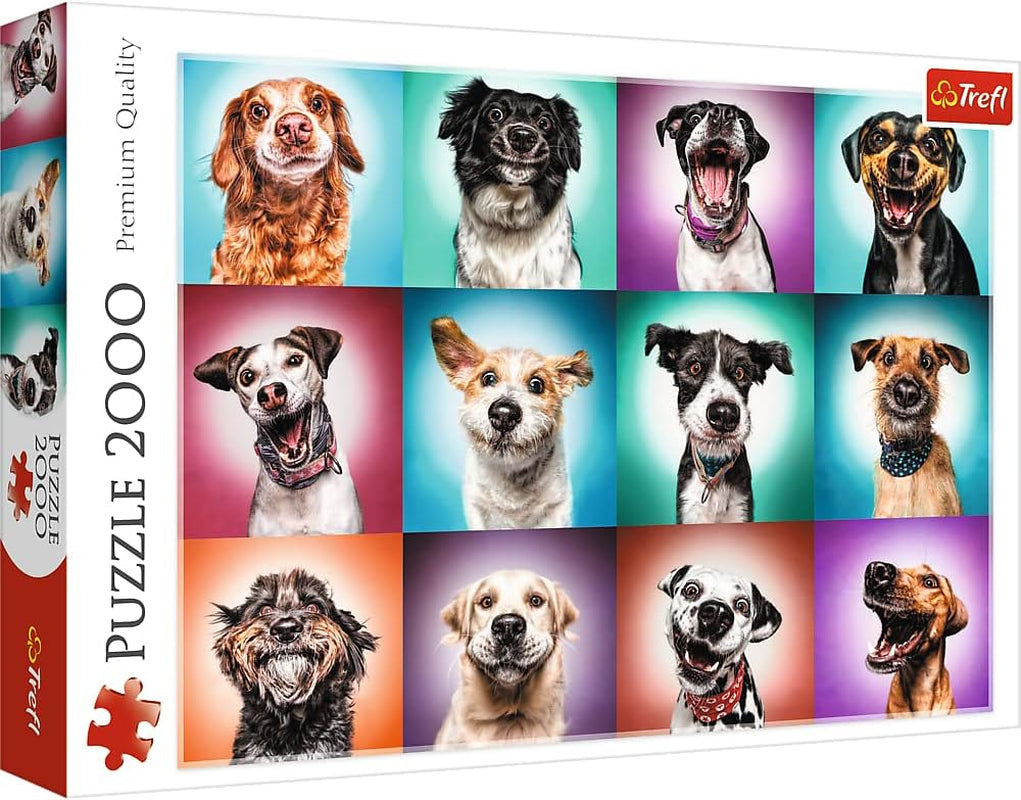 Trefl TR27119 Retratos Divertidos De Perros II 2000 Piezas, Calidad Premium, Para Adultos Y Niños A Partir De 12 Años Puzzle, Puzzle De Colores Naty Shop Título Predeterminado