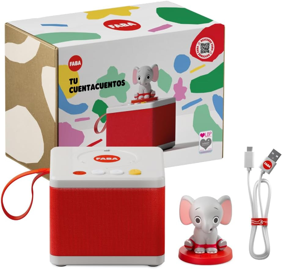 - Cuentos para niñas y niños, altavoz con el personaje del elefante, juego educativo, contenido en español, apto desde 0 años Bebe Toys Naty Shop