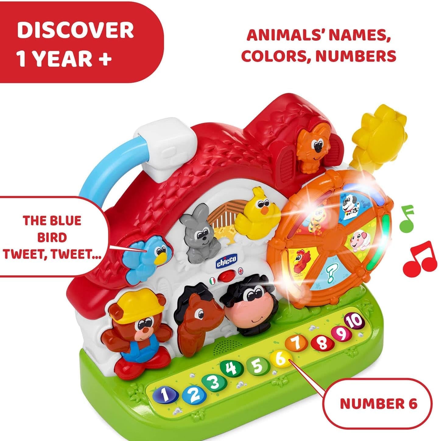 Chicco Ma New Farm, bilingüe, apilable Naty Shop Juguetes Bebé