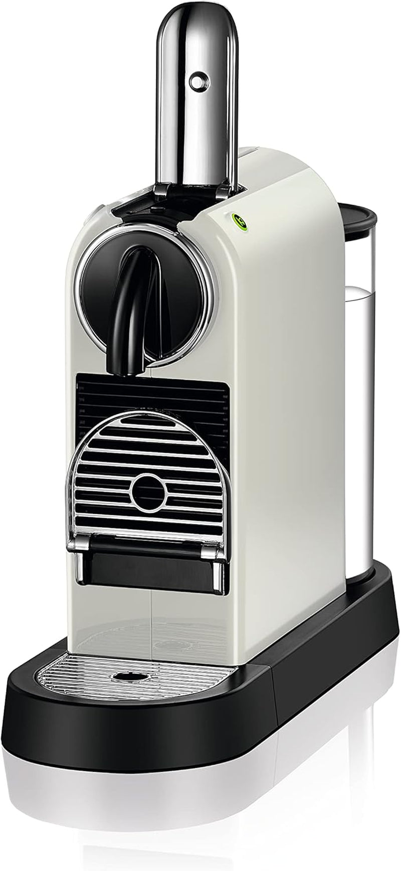 Nespresso EN167.W Cafetera espresso de cápsulas Citiz, bomba de alta presión y control de temperatura ideal, sin Aeroccino (espumador de leche), función de ahorro de energía, 1260 W, blanco crema, 37,4 x 11,9 x 25,5 cm
