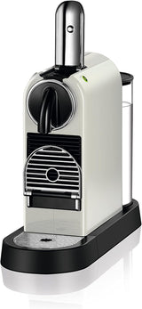 Nespresso EN167.W Cafetera espresso de cápsulas Citiz, bomba de alta presión y control de temperatura ideal, sin Aeroccino (espumador de leche), función de ahorro de energía, 1260 W, blanco crema, 37,4 x 11,9 x 25,5 cm