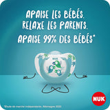 Chupete para bebé NUK Star Night & Day de 0 a 6 meses que brilla en la oscuridad, silicona sin BPA, gato rosa, paquete de 2