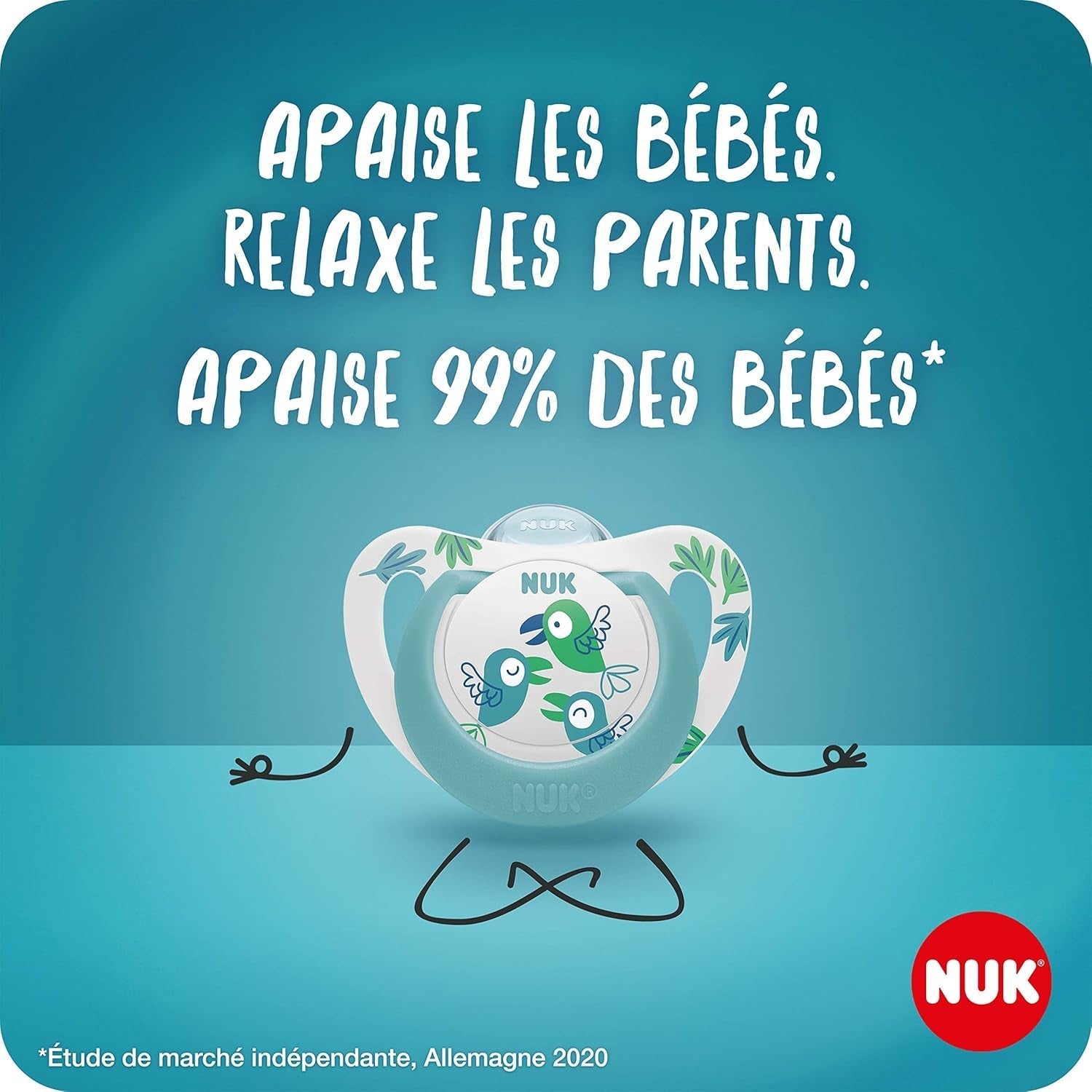 Chupete para bebé NUK Star Night & Day de 0 a 6 meses que brilla en la oscuridad, silicona sin BPA, gato rosa, paquete de 2