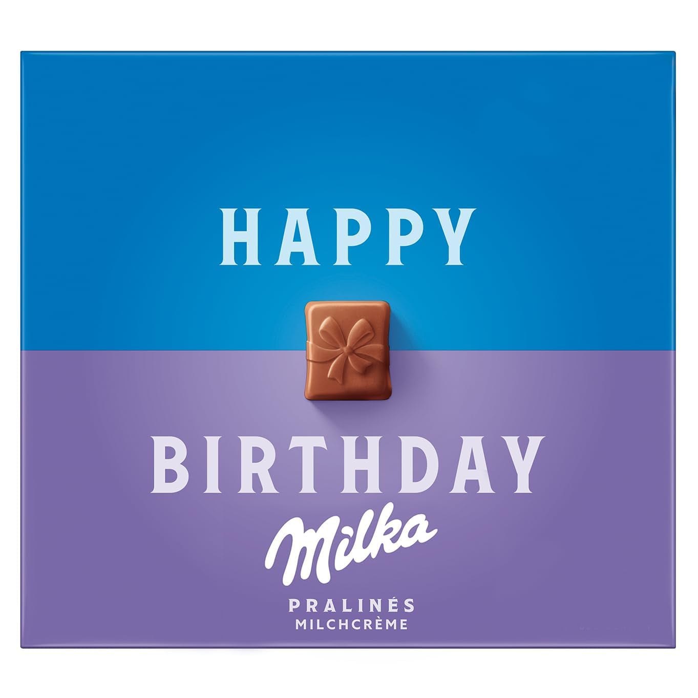 Praliné Milka Felicitaciones – Chocolate con leche alpino con relleno de fina crema de leche – 10 x 110 g