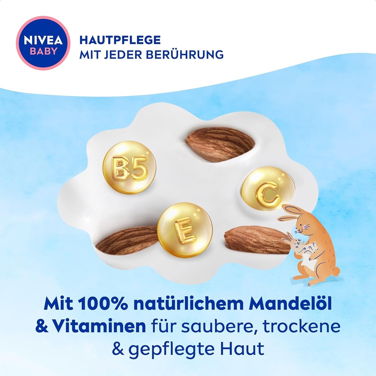 NIVEA BABY Toallitas húmedas Soft & Cream para bebés (4 x 57 piezas)