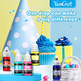 Colorante alimentario - Colorante alimentario líquido altamente concentrado para pasteles, repostería, huevos de Pascua, bebidas - Colorante alimentario sin azúcar para fondant, glaseado, baba y decoración de pasteles (Red Velvet, 236ml)