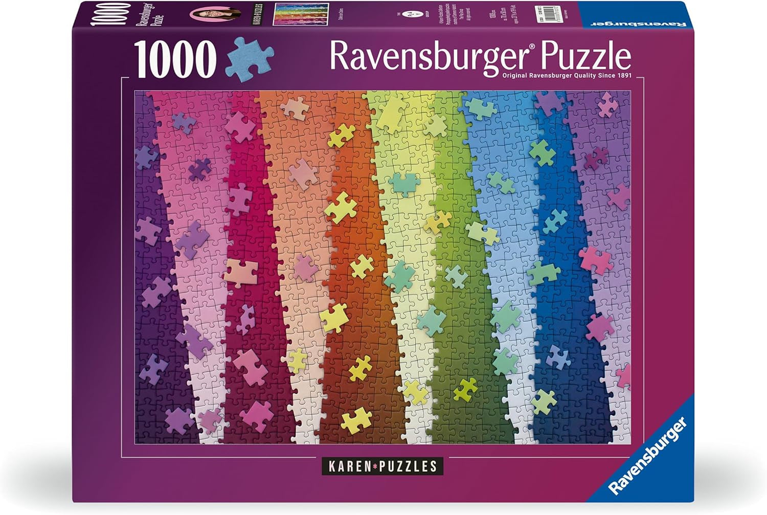 Puzzle Ravensburger para adultos de 1000 piezas - Color a color Puzzle Naty Shop