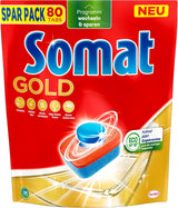 Somat Gold pastillas para lavavajillas (105 pastillas) Naty Shop Detergentes de Cocina 80 cápsulas -