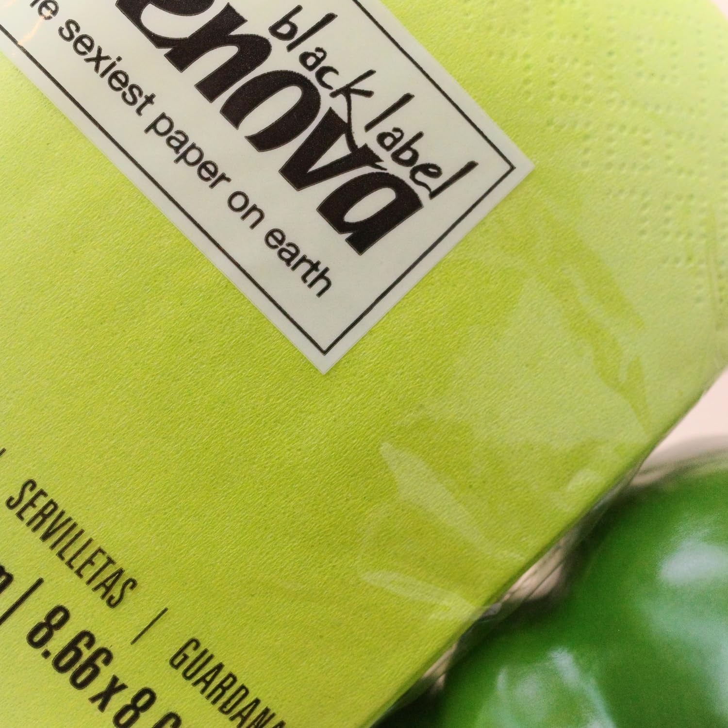 Servilletas de papel verde cóctel Renova - 30 servilletas