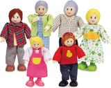 E3405 - Casa de Muñecas, Casa de Muñecas con Accesorios, de Madera y E3500 - Familia de Muñecas, Piel Clara