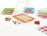 TATAY Fresh Slicer Box Juego de 4, sin BPA, reutilizable, apilable, apto para lavavajillas y MWO, colores aleatorios. Medidas 17cm x 3,2cm x 25,2cm Cajas de almacenamiento de alimentos Naty Shop