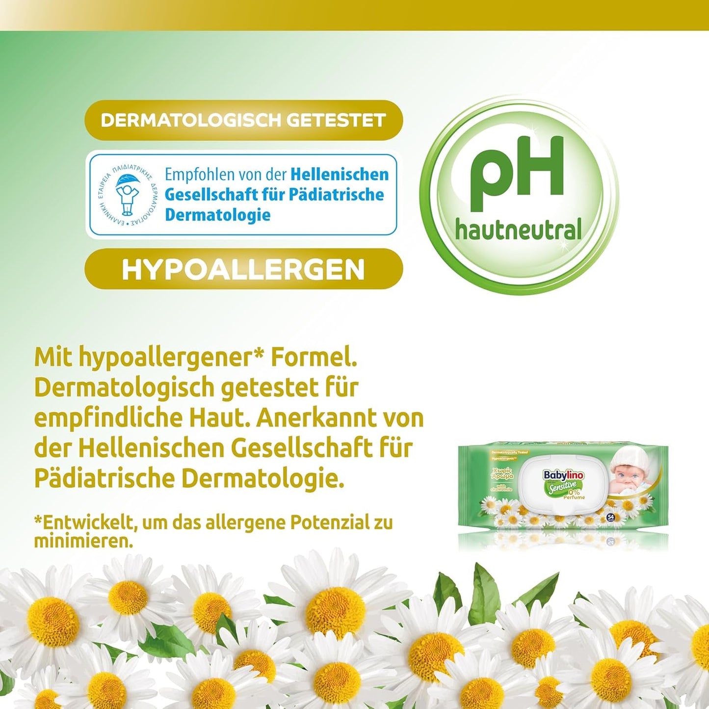 Toallitas para bebés sensibles, 0 % de fragancia, fórmula 98 % natural que restaura el equilibrio del pH de la piel, sello de frescura, 54 toallitas