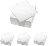 ARTS DE LA TABLE 100 servilletas de algodón, 2 capas, 33 x 33 cm, blanco (paquete de 4)