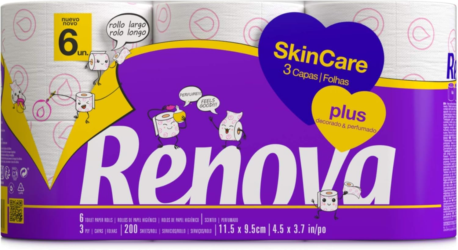 FORNOR RENOVA 67125 CUIDADO DE LA PIEL PERFUMADO PAPEL HIGIÉNICO RENOVA