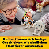 LEGO 31137 Creator Lindo Set de Perros 3 en 1 con Figuras de Animales: Salchicha, Pug, Caniche y más, Juguete para Niños a partir de 7 años, Regalo para los Amantes de los Perros Juegos de Construcción Besuche den LEGO-Store