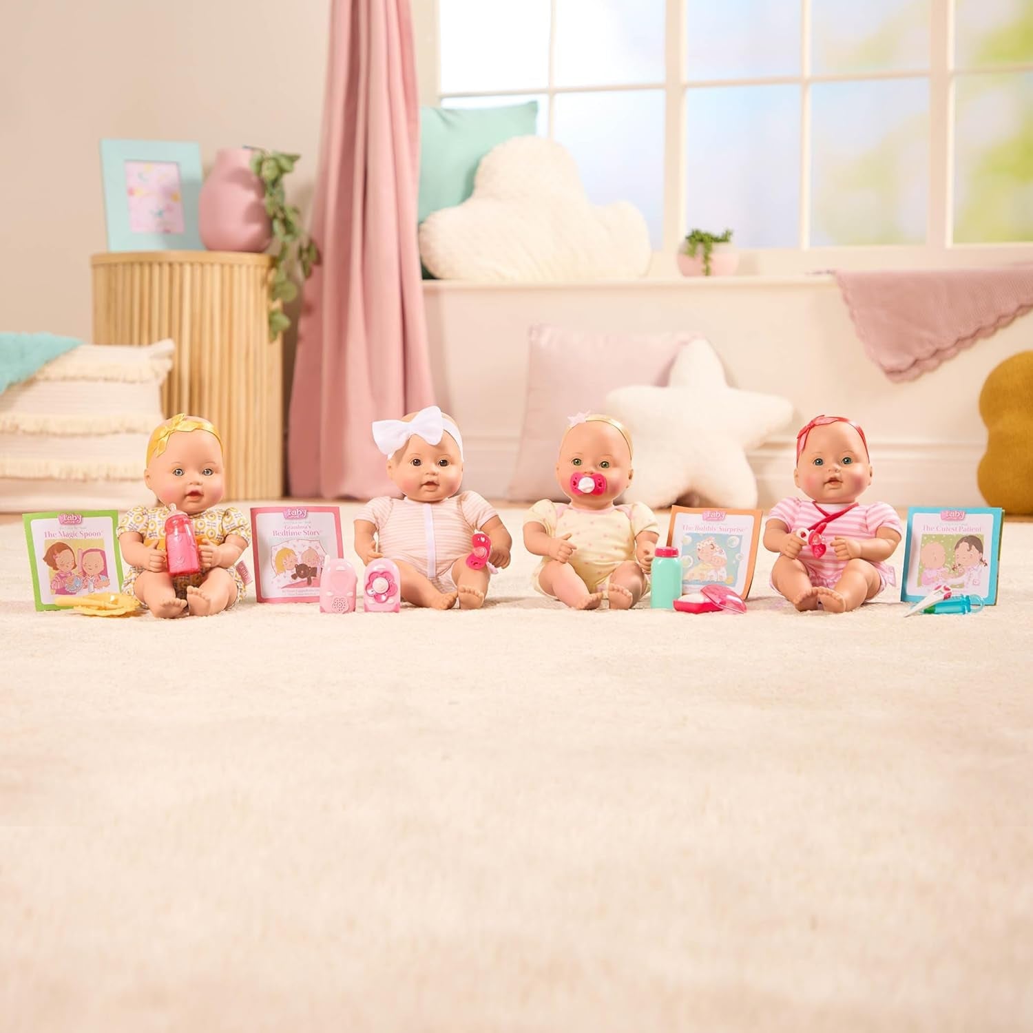 Muñeca Baby Sweetheart - Hora de acostarse - 31 cm - Cuerpo blando - Accesorio para chupete - Juego de simulación - Juguete a partir de 3 años