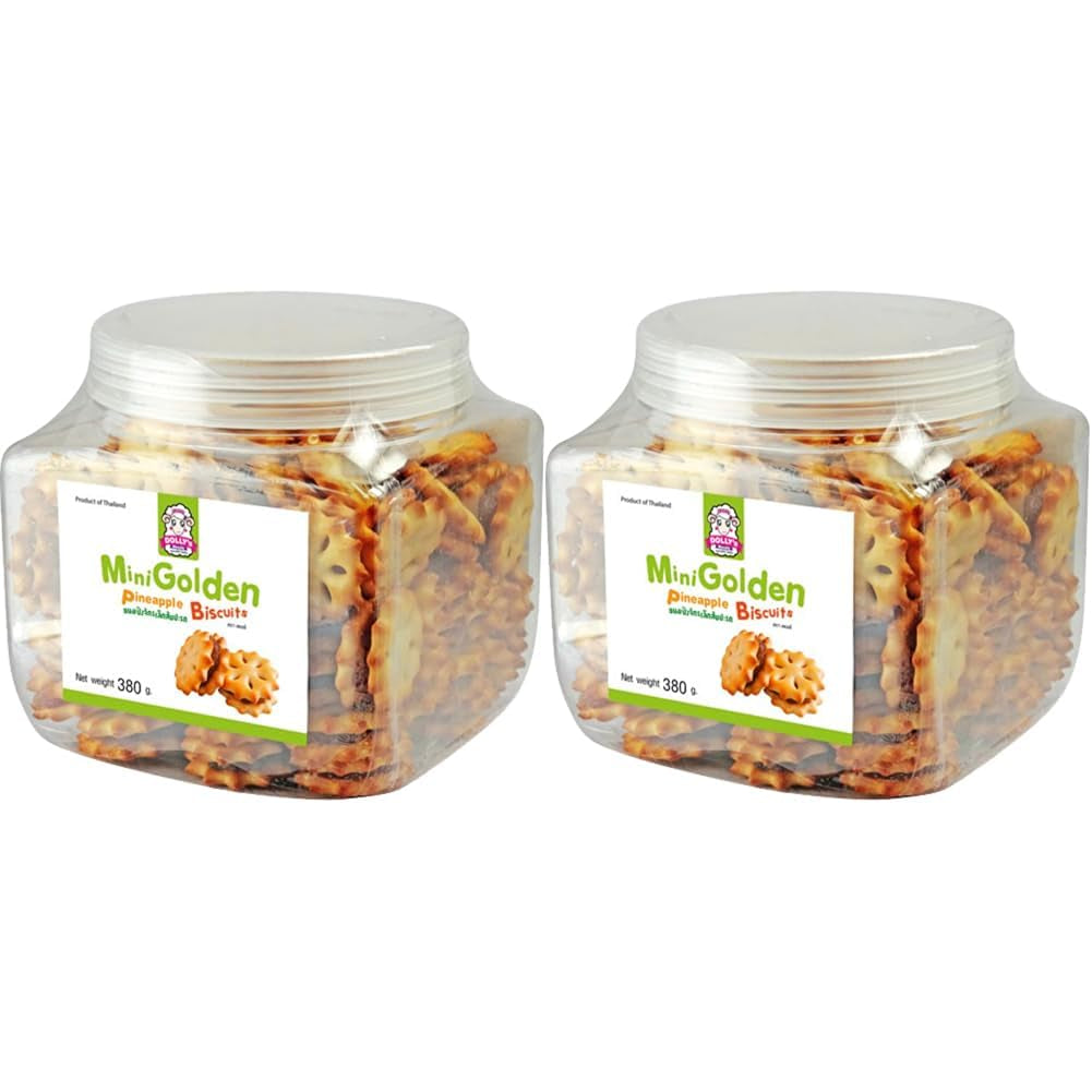 - Mini galletas con piña dorada, (1 x 380 g)