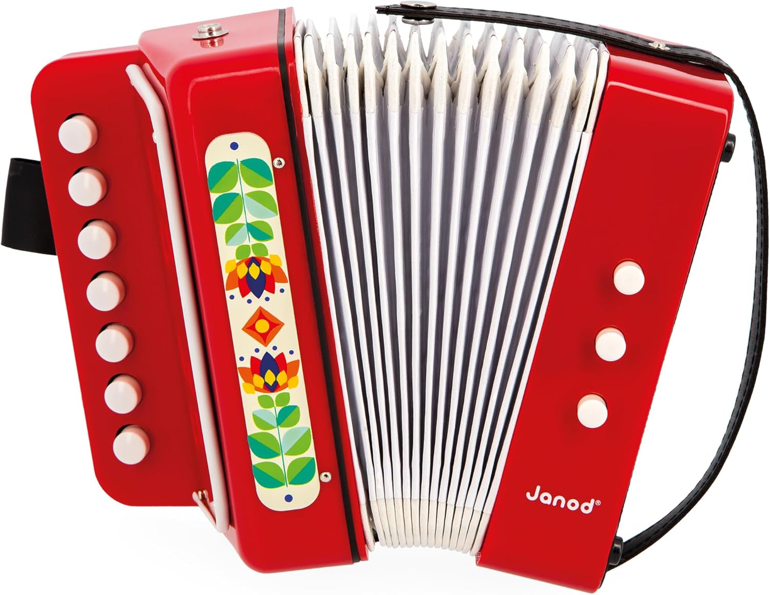 Janod - Acordeón Gioia - Instrumento musical infantil - Juego de roles y educación musical temprana - Con correa - A partir de 3 años, J07654 Jucarii Bebe Naty Shop Título predeterminado