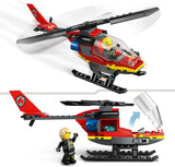 LEGO City Helicóptero de los Bomberos, set de helicóptero de juguete y figura de piloto, helicóptero de bomberos para una experiencia de juego imaginativa, regalo para niños, niños y niñas a partir de 5 años 60411 Juegos de construcción Besuche den LEGO-Store