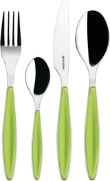 Guzzini - Feeling, cubertería 24 piezas - Verde manzana Cocina Naty Shop